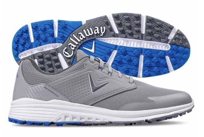 Callaway Solana Spikeless Mens Golf Shoes - Grey/Blue 2 Callaway Solana Spikeless Mens Golf Shoes - Grey/Blue - Image 2
